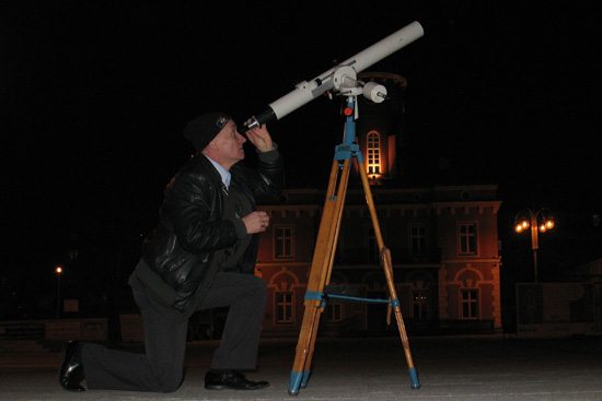 Obserwacja wskiego sierpa Wenus nad Jasn Gr (Czstochowa, kwiecie 2012)