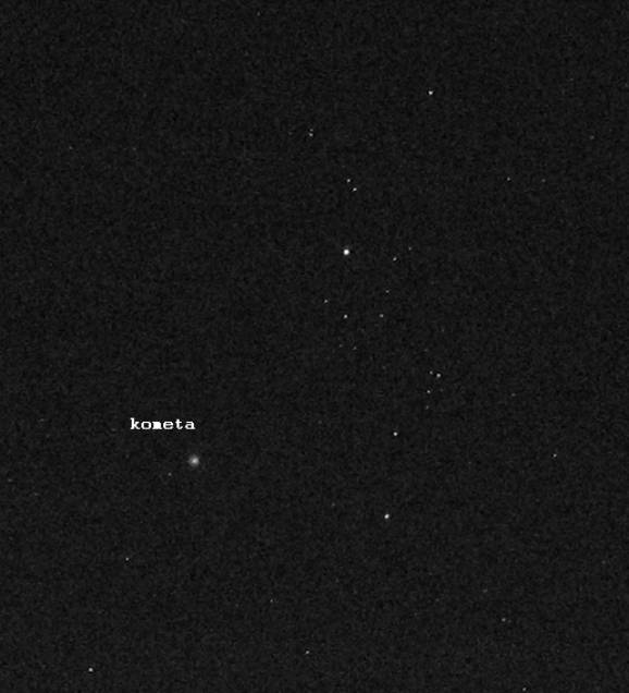 Fotografia obszaru nieba zawierajcego komet 17P/Holmes (fot. K.Wszoek)