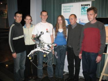 Prezentacja modelu robota marsjaskiego.