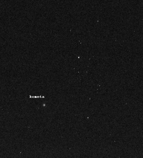 Fotografia obszaru nieba zawierajcego komet 17P/Holmes (fot. K.Wszoek)